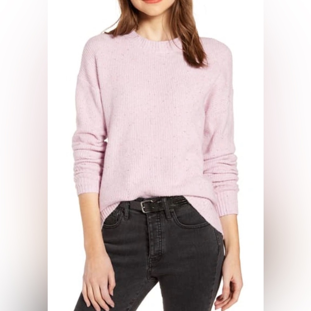 Something Navy light purple/pink sweater
